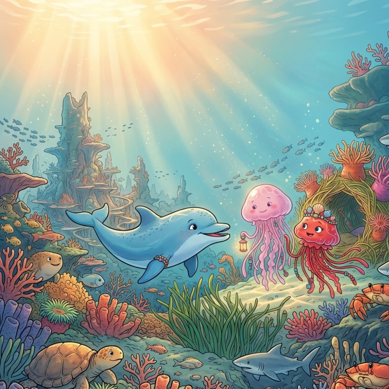 Delfinka Mimi… i wyjątkowa meduza