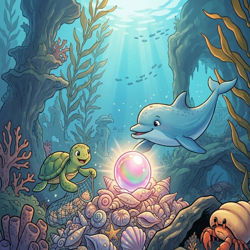 Delfinka Mimi i zagubiona perła